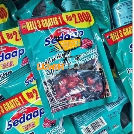 

[ 1 DUS isi 48 pouch] Sedaap kecap manis kedelai hitam special kemasan 2.000/pouch kecap sedaap manis