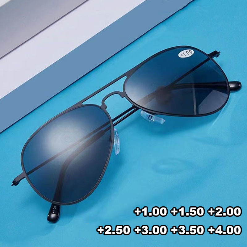 Men's Bifocal Reading Sun Glasses for Men Women Classic Near Far Sight Presbyopia Goggles Eyewear Su