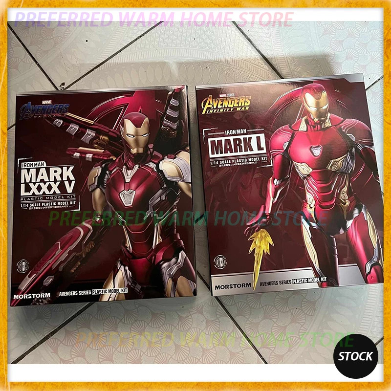In Stock MOR Storm Avengers:Endgame Iron Man Mark 85 Mark 50 Assemble Model Toy Collectible Gift The