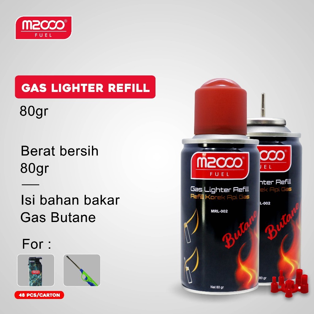 M2000 Refill GAS / Korek Pematik Api Gas Tembak / Lighter/