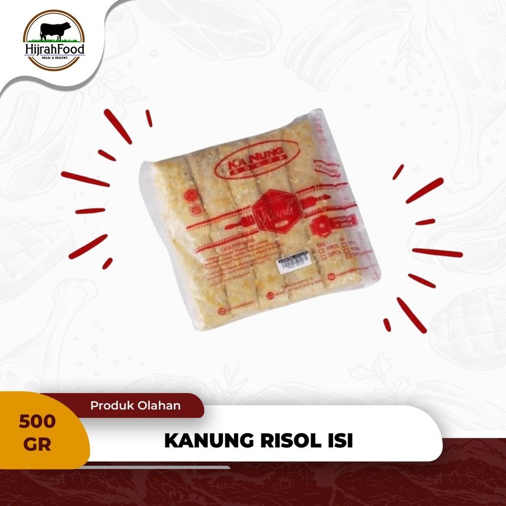 Hijrahfood Meatshop - Depok - Kanung Risoles Mayo Smoked Beef / Cheese