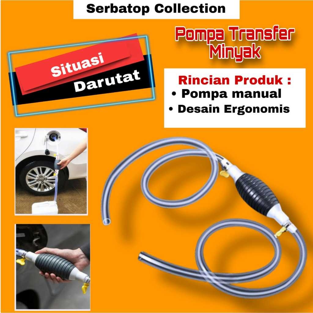 Pompa Tangan Transfer Oli Bensin Mobil Oil Extractor Pompa Tangan Transfer Oli 1M