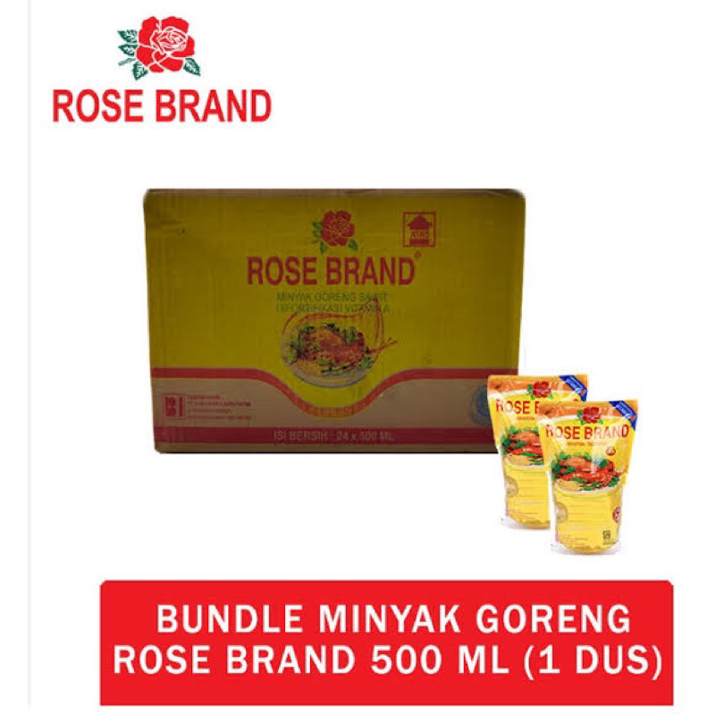 FLAVORYA Minyak Goreng Rosebrand 500ml 1Dus (24pcs)