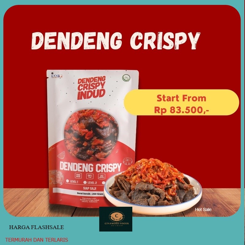 Dendeng Sapi Crispy / Kering Indud 125 Gram - 250 Gram