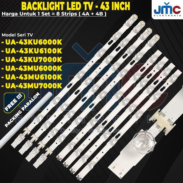 WP99 BACKLIGHT TV For Samsung UA43MU6000K UA43MU6100K UA43MU7000K UA43KU6000K UA43KU6100K UA43KU7000