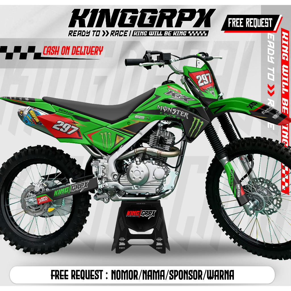 DEKAL MOTOR Decal KLX 140 / Stiker KLX 140 / Decal Stiker KLX 140