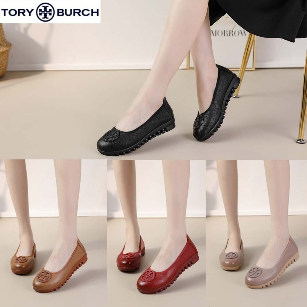 Sepatu Tory burch Miror flat ballerina full kulit tory flat balerina  burch Miror