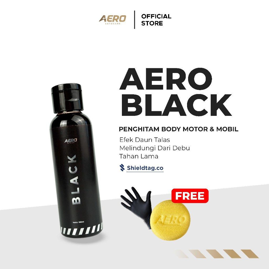 Aero Black Penghitam Body Motor / Mobil Permanen