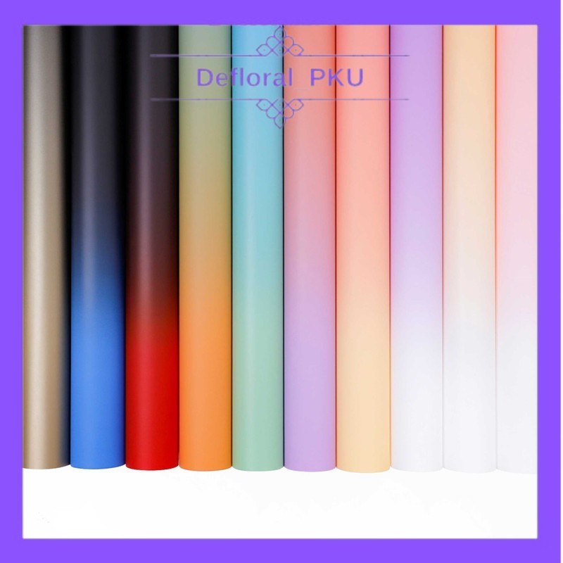 [ 20 LEMBAR ] Kertas Buket Cellophane 2 warna gradient KB6183