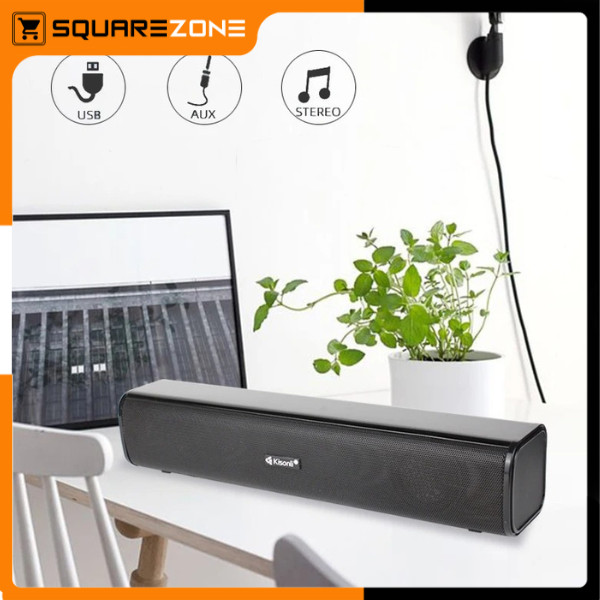 KISONLI - Speaker Design Long Strip for Laptop / Komputer / PC / CPU - i600
