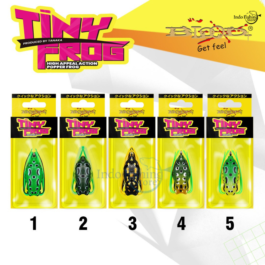 Umpan Pancing BLOOD Tiny Frog Soft Lure Softfrog Rumbai Blade Mancing UL Casting Lure 2,5 | 3,0 | 3,