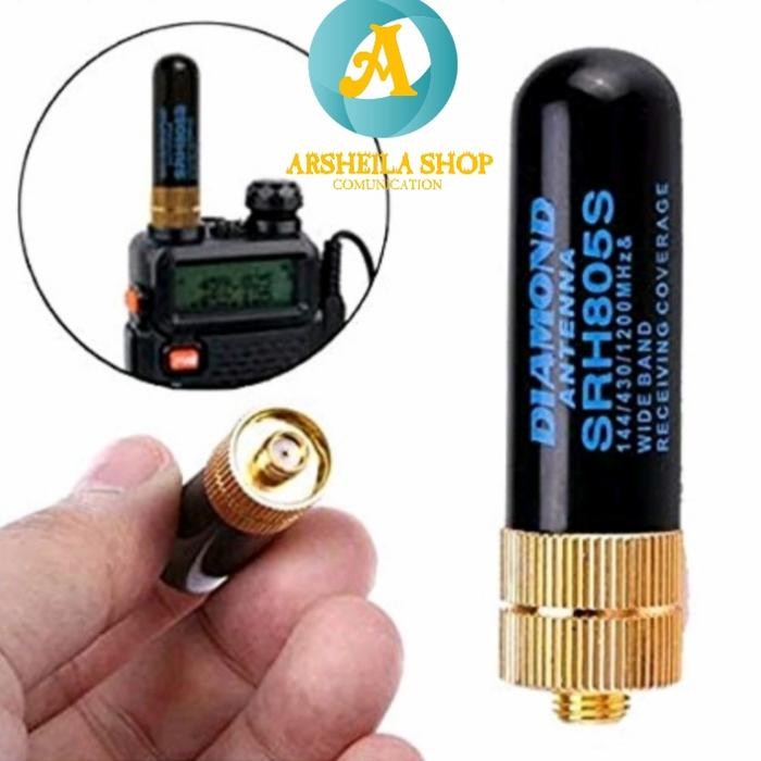 Antena ht dual band pendek diamond