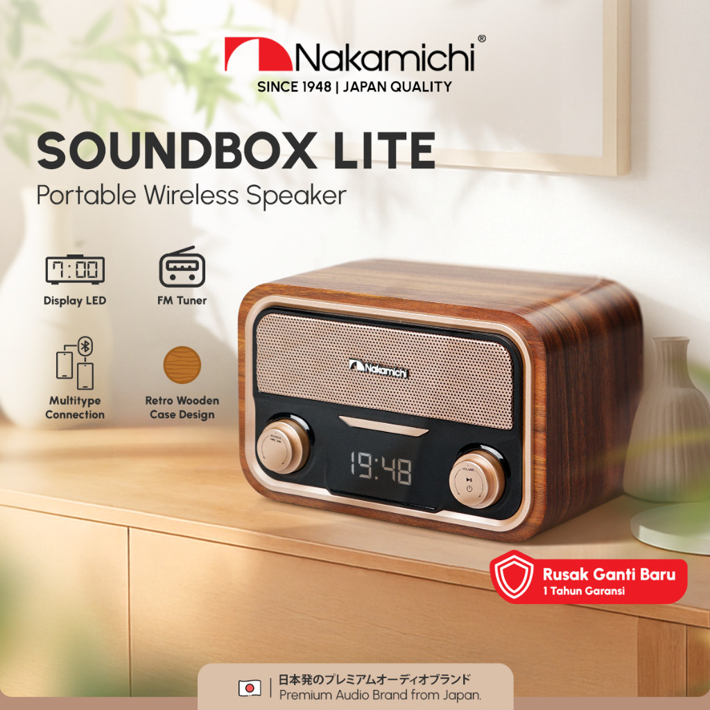 Nakamichi Soundbox LITE Speaker Portable Audio Wireless Bluetooth