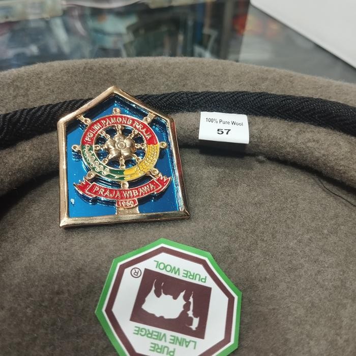 BARET POL PP + EMBLEM BAGUS - EMBLEM + BARET