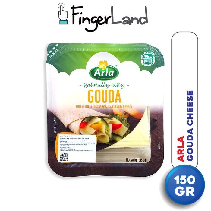ARLA Gouda Cheese 150 gram Keju Gouda Slice & Packing Styrofoam