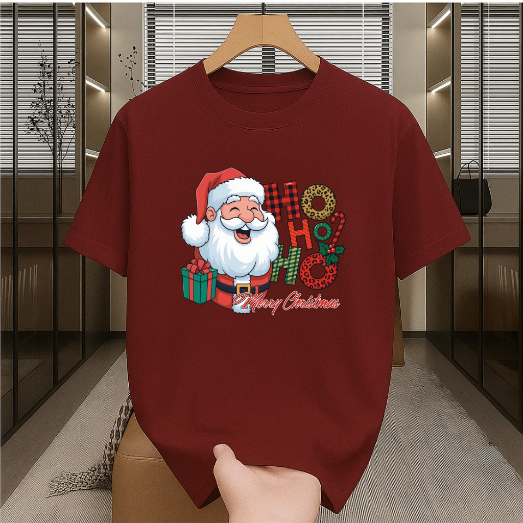 Ind Kaos Natal Anak Sampai Dewasa Pria Wanita Kaos Natal keluarga couple set Baju Natal couple Santa