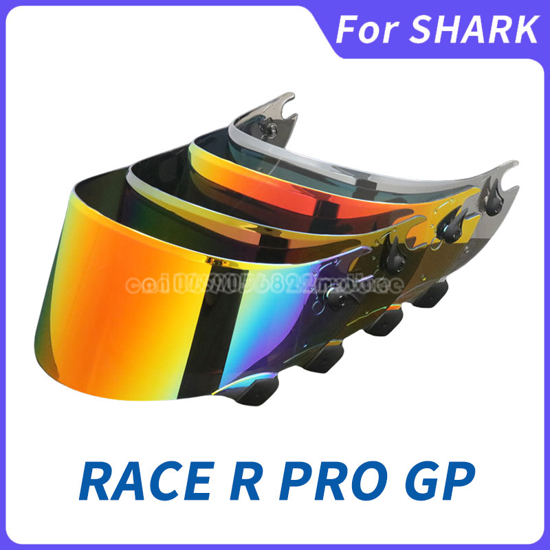 Race R Pro GP Helmet Visor for Shark Race-R Pro GP Motorcycle Helmet Visor Goggles Plating Silver Re