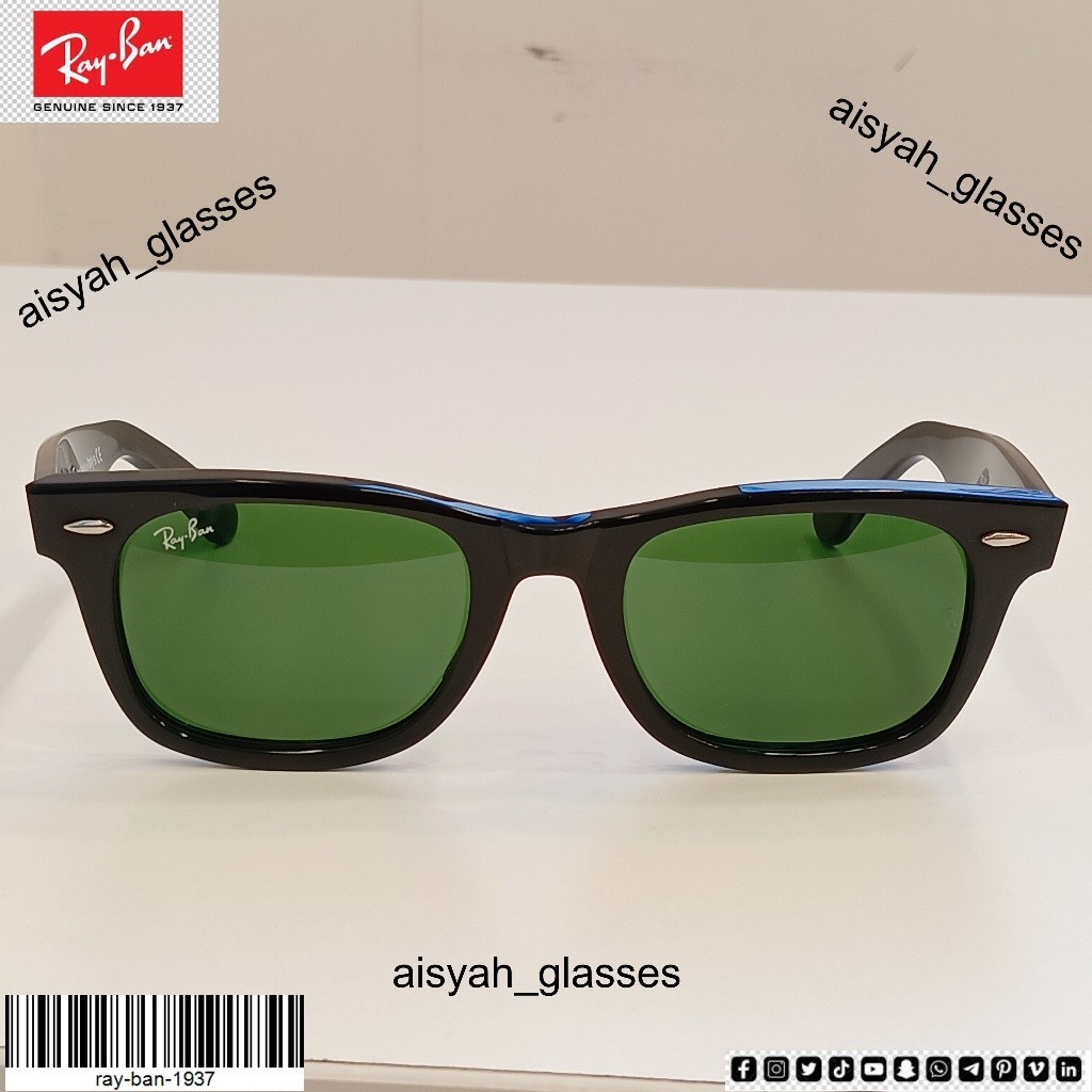 Kacamata  Wayfarer Square  2151 –Matte Black Special Series