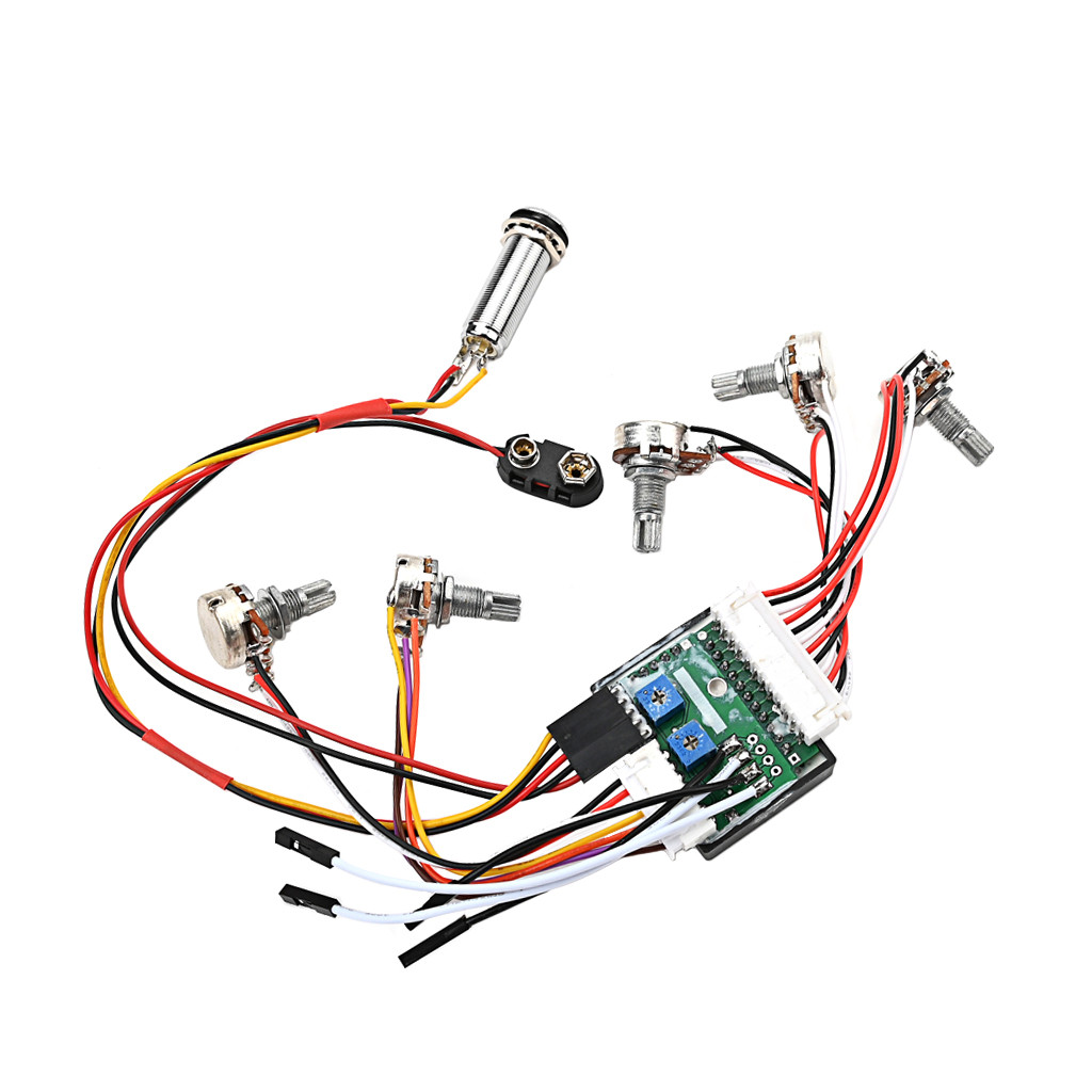 Pickup Wiring Harnes 3 Band Eq Preamp Circuit for Electric Guitar Bass Active Eq Preamp Circuit Wiri