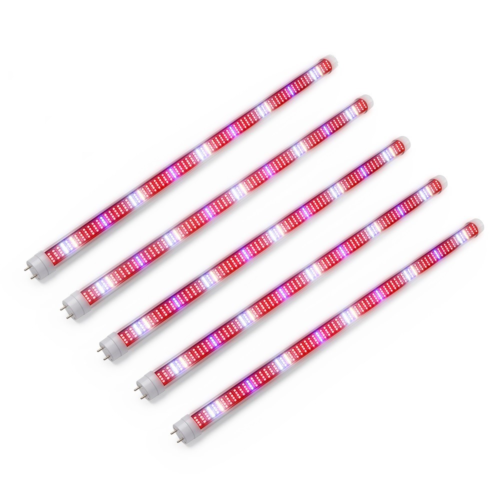5pcs/lot 60cm/90cm/120cm T8 Tube LED Grow Light Bar Full Spectrum Plant Lamp Phytolamp Hydroponic Cu