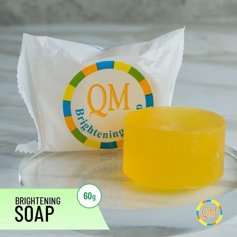 (BPOM) Sabun Wajah QM Brightening Soap / Sabun Batang QM Kuning / Sabun QM Menghilangkan Jerawat / S