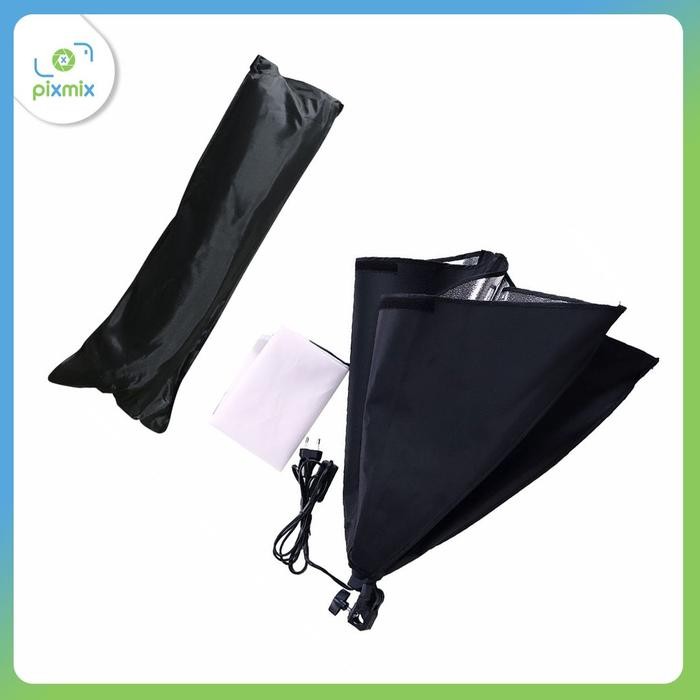 Paket Softbox E-27 Bracket 1 + Stand | Lampu Studio Foto - Softbox + Stand