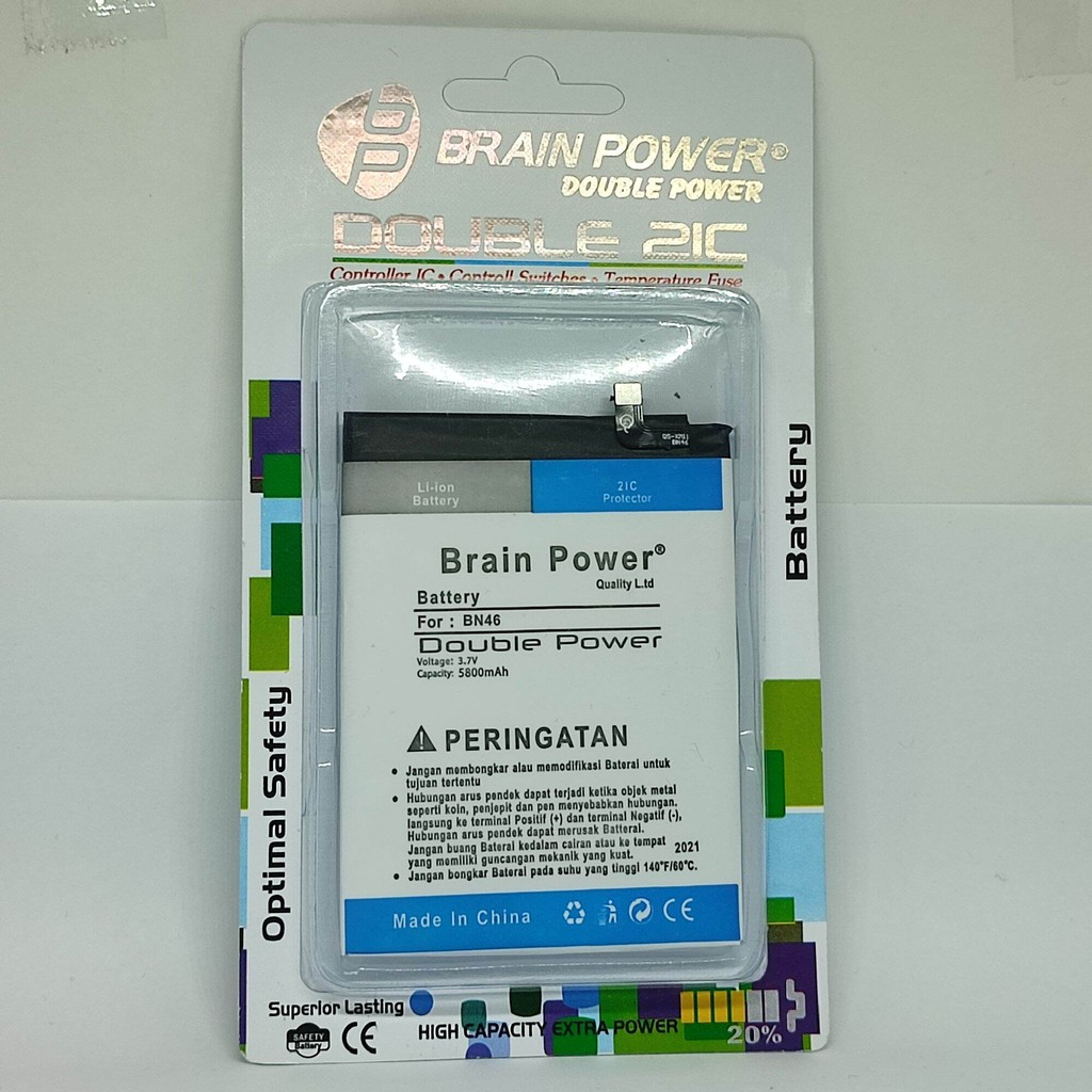 BATERAI BATRE DOUBLE POWER XIAOMI REDMI NOTE 8 BN46 BN 46 5800MAH