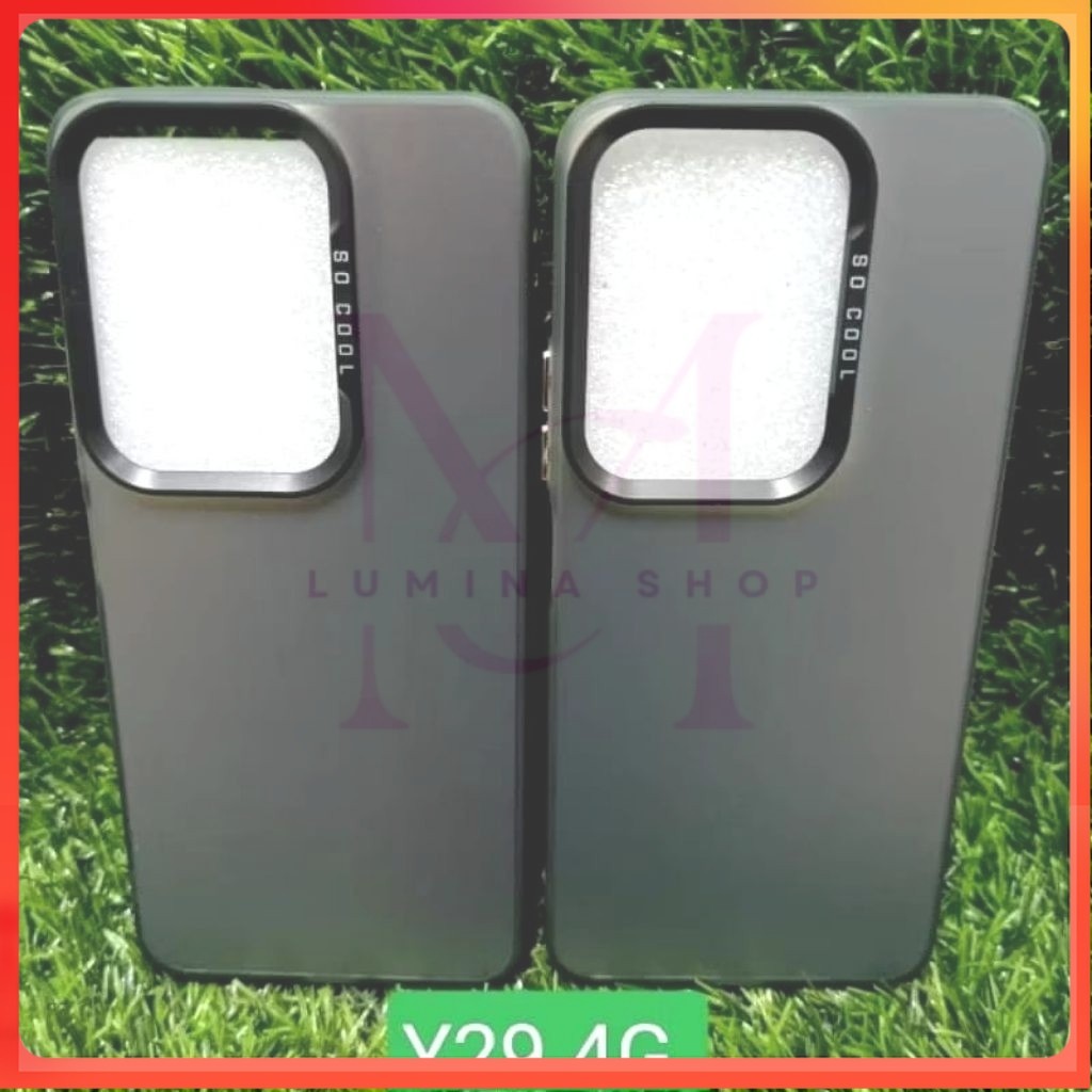 PROMO+COD CASE IMD BLACK VIVO VIVO Y29 4G/Y29S/Y04 GASING HYBRID IMD BLACK SO COOL HOLOGRAM