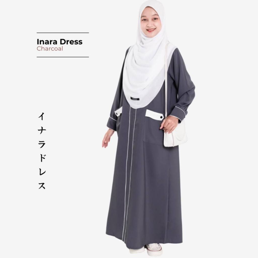 Mininos Inara Dress Pocket | Gamis Daily Bisban