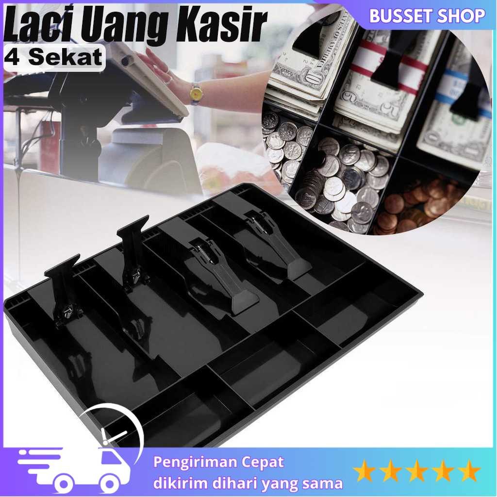 [BUSSET_SHOP] Laci Uang Kasir Plastik | Coin Cash Drawer Tray | Tempat Penyimpanan Uang