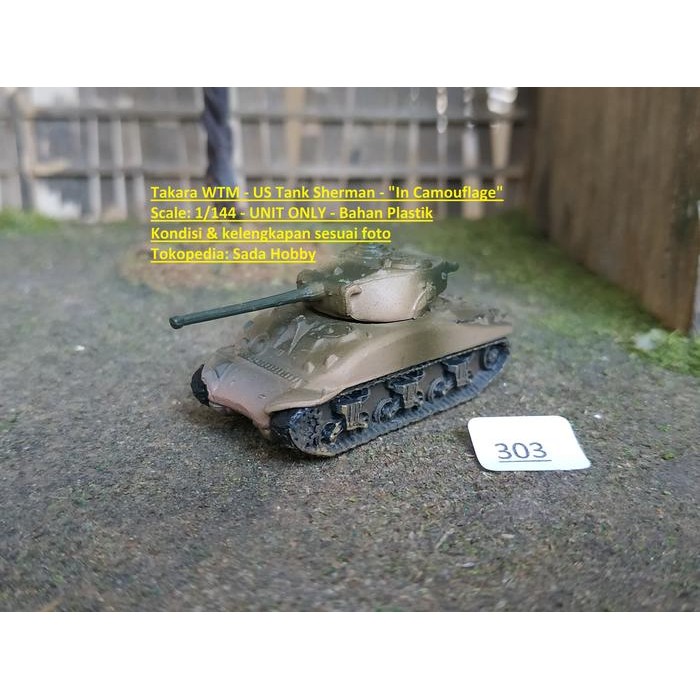 DCT... Takara WTM US Tank M4A1 Sherman in Camouflage Loose