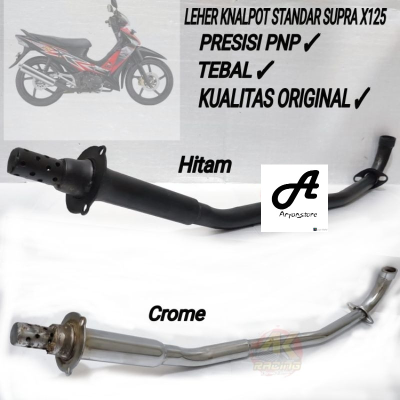 Leher Supra x 125 Standar ORI Leher Sambung Knalpot Supra X125 Batman