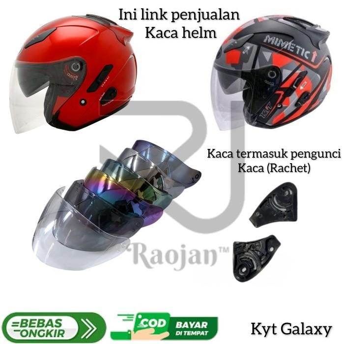 Kaca helm Kyt Galaxy Slide Visor helm Kyt Galaxy Slide Rachet
