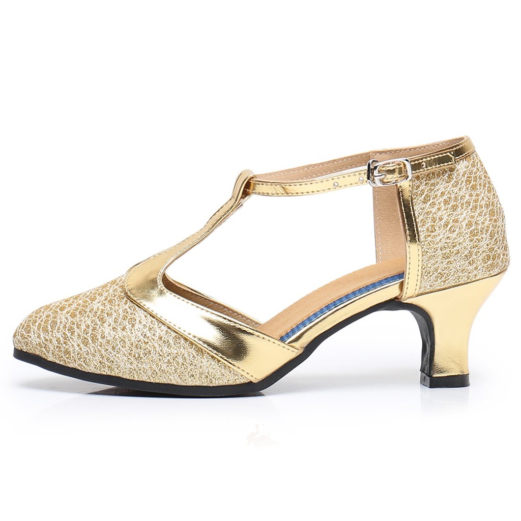 New Adult Women's Soft Sole Latin Dance Shoes Dancing Shoes Outdoor Square Dance Shoes High Heel Dan