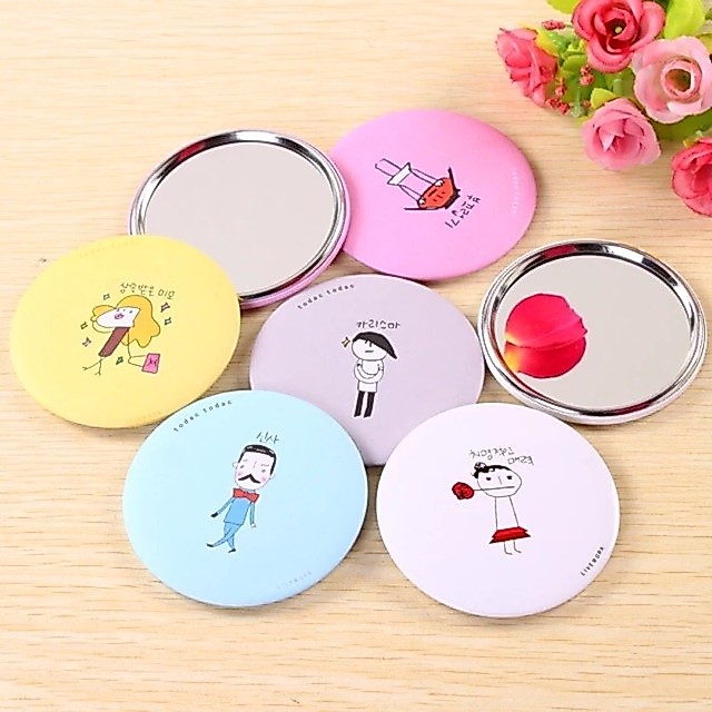 BH KACA BULAT MINI CERMIN MINI BULAT CERMIN SAKU CERMIN MINI PRAKTIS