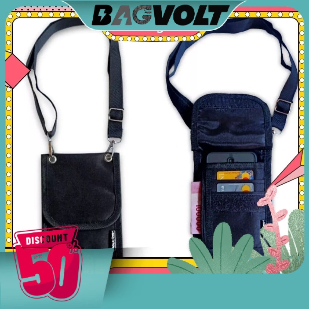 Tas Sako Kanvas Denim Tas Wallet Tas Hp/Tas Leher Id Card