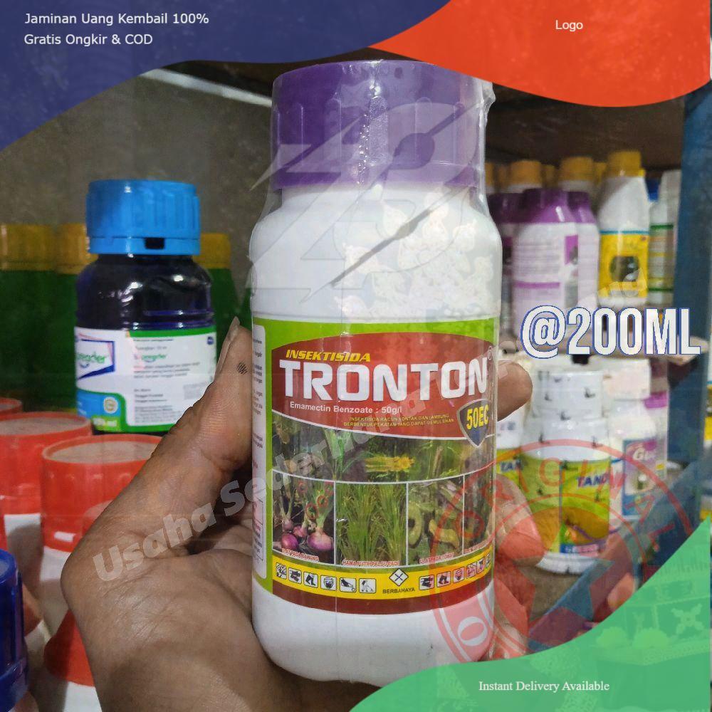 Tronton 50 EC Insektisida Hama 200ml Emamectin Benzoat 50g/l Kontrol Ulat Grayak & Thrips untuk Bawa