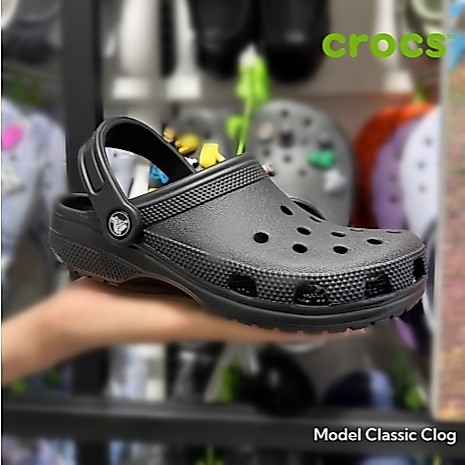 [COD] ORIGINAL Sandal Crocs Classic Unisex Clog - Hitam