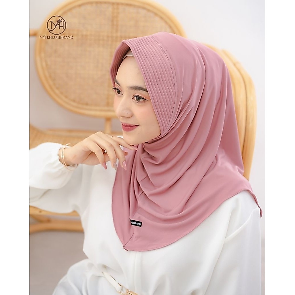 BERGO SPORTY SIZE S - ORIGINAL BY MYH HIJABBRAND - Hijab instan bergo hijab olahraga gym senam bahan