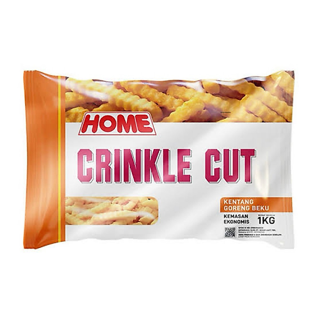 Frenchfries Fries Kentang Frozen Cringkle Cut Home 1KG