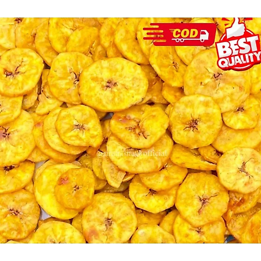 Keripik Pisang Manis 1Kg / keripik pisang koin 1 Kg - Renyah Gurih, Tanpa Pengawet, Rasa Manis, cami