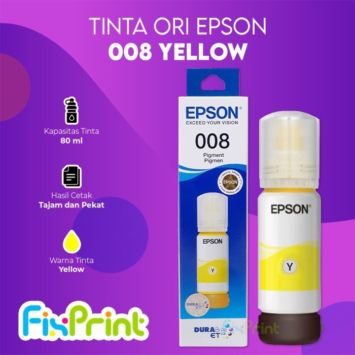 FixPrint Tinta Botol Epson 008 Printer L6550 L6570 L6580 L15150 L15160 M15140