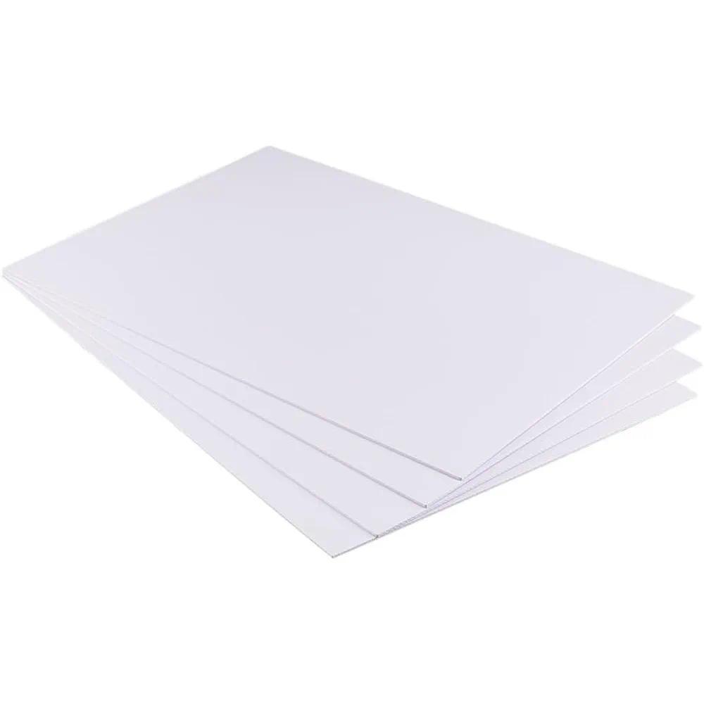 4 Pcs 2mm PVC Foam Sheet White Plastic Sheet 11.8x15.7 Inch Lightweight Rigid Foam Expanded PVC Shee