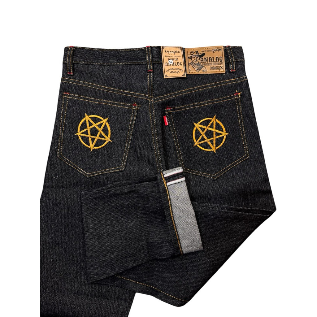 DENIM SELVEDGE ANALOG /SELVEDGE DENIM ACCENT 15 OZ/ DENIM SELVEDGE/DENIM/CELANA DENIM PRIA DENIM ANA