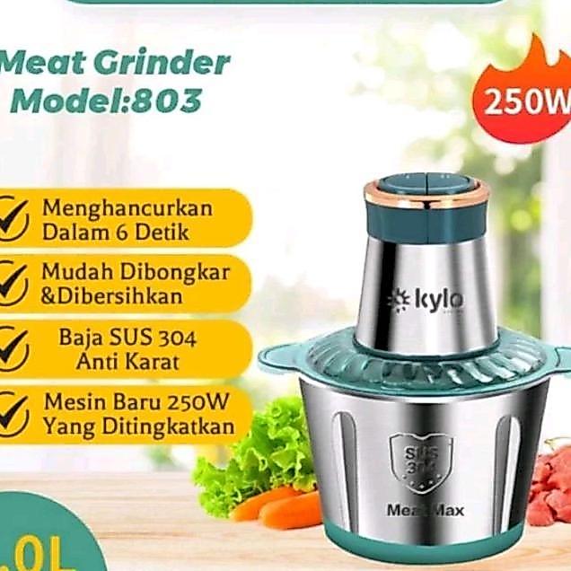 Asli Ori Qme,Kylo,Gse Blender Multifungsi 2Ltr, Chopper Blender Daging Penggiling Meat Blender