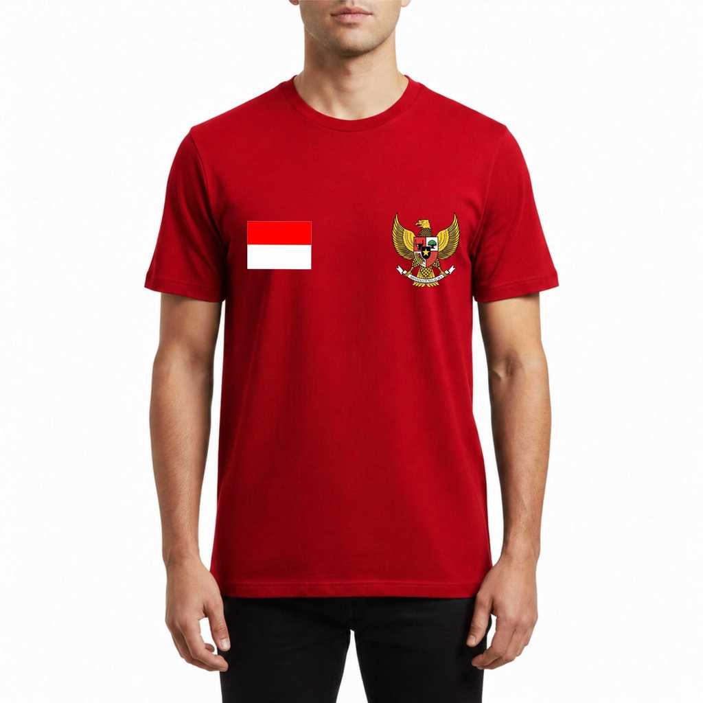 VINA BIsa cod !! kaos hut ri ke 81 tahun indonesia logo garuda bendera / kaos dewasa pria dan wanita