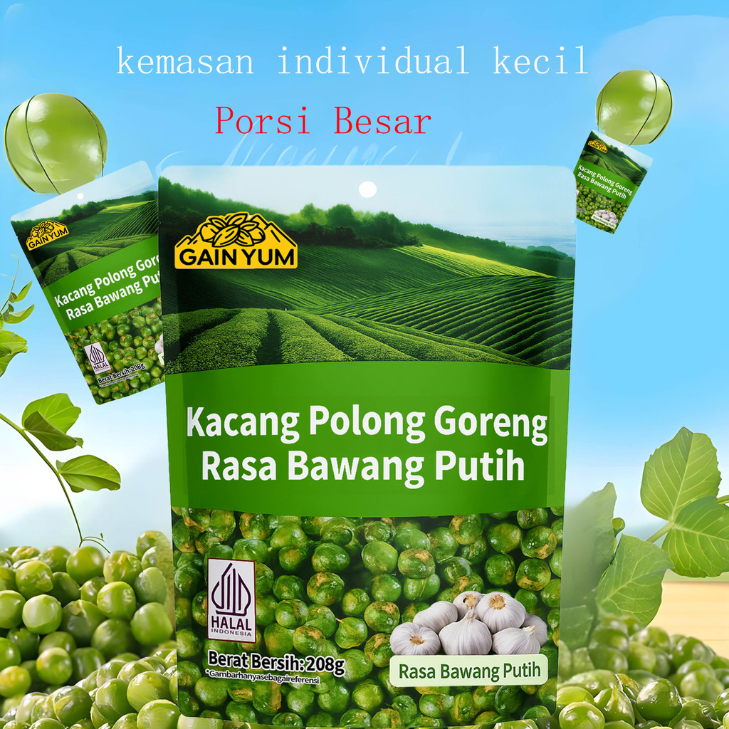 

Kacang Polong Rasa Bawang Putih Porsi Besar 208g - Cemilan Renyah, Lezat, dan Sehat untuk Semua Usia, Snack Favorit Kaya Rasa Garlic, Cocok Temani Waktu Santai!