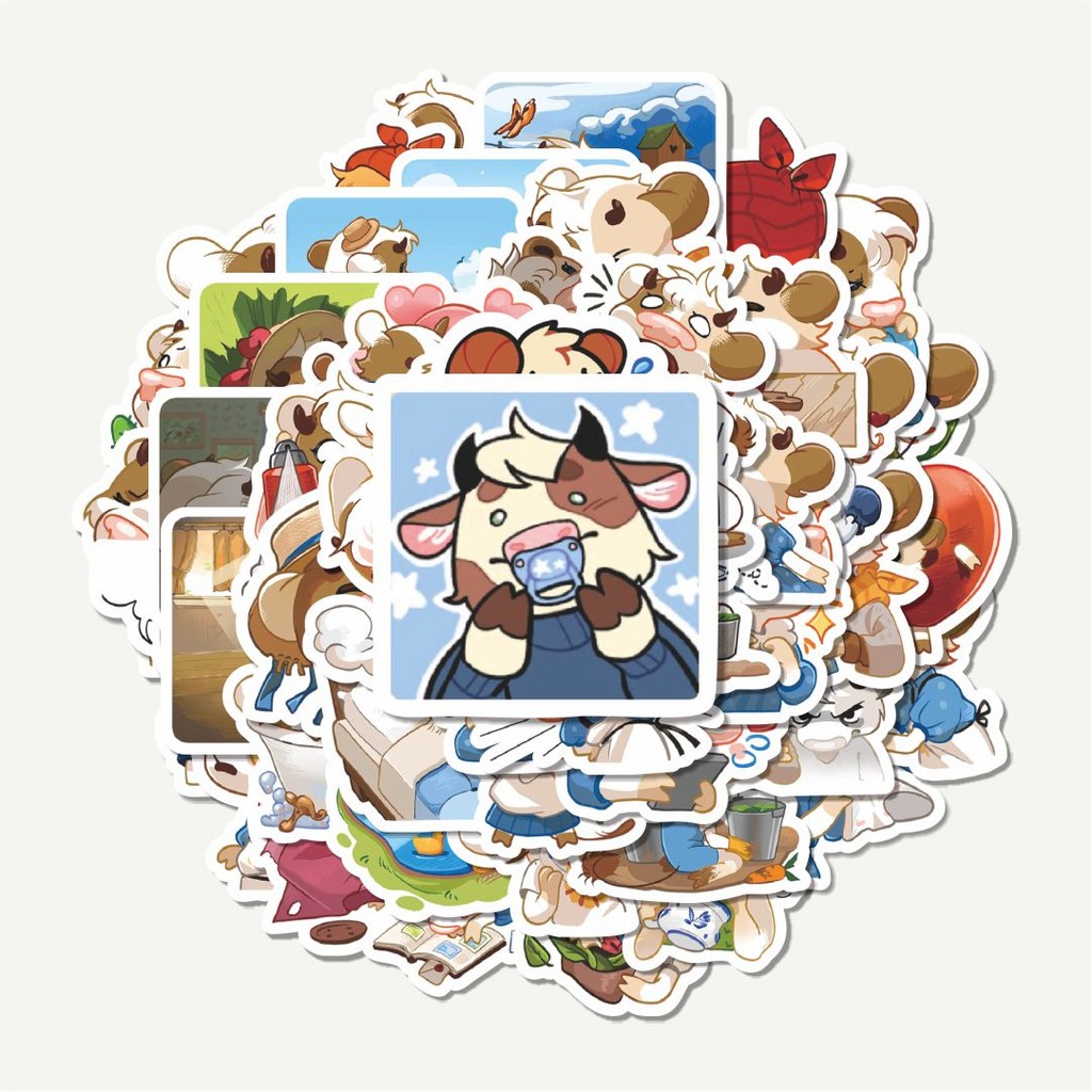 

Sticker Pack Stiker Kartun Funny Little Cow | Sticker TUMBLR | Stiker LAPTOP KOPER HELM