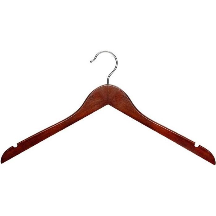 

Hanger kayu Dewasa (Wood) Warna Coklat 1 Lusin / Gantungan baju Butik Distro / Hanger Toko ( isi 12 pcs) - coklat