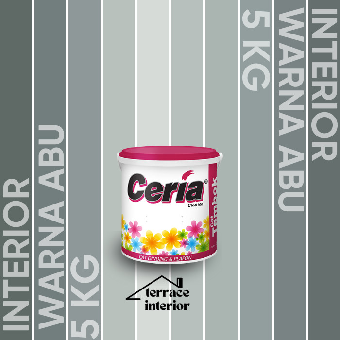 Cat Tembok Interior Propan Ceria  Warna Abu 5 Kg